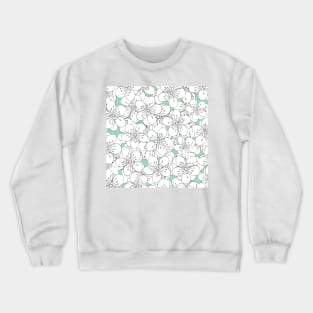 Cherry Blossom With Mint Blocks - In Memory of Mackenzie Crewneck Sweatshirt